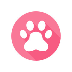 Fototapeta premium Dog and cat paws with sharp claws. cute animal footprints