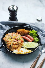 Close-up of delicious fried rice