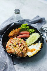 Close-up of delicious fried rice