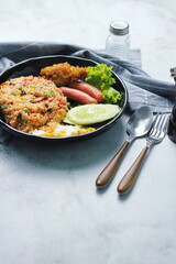 Close-up of delicious fried rice