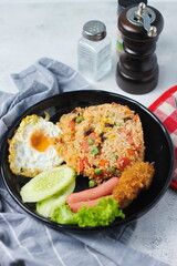 Close-up of delicious fried rice