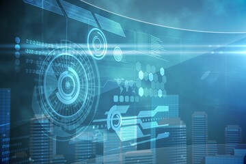 Futuristic technology interface