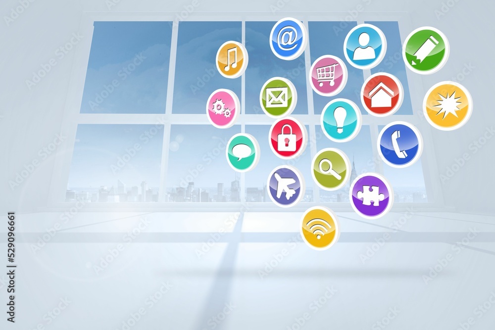 Poster computing application icons