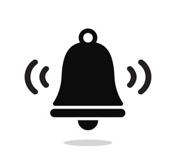 simple bell icon. vector illustration 