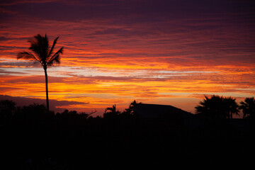 Sunset in paradise