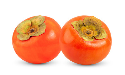 Rpe persimmons isolated on transparent (PNG)