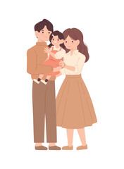 cute korean family