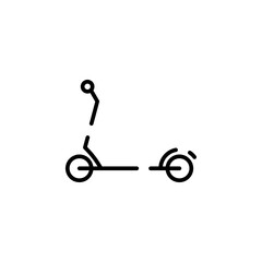 Scooter, Kick Scooter Line Icon Vector Illustration Logo Template. Suitable For Many Purposes.