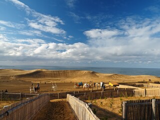 鳥取砂丘と青空
