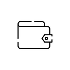 Wallet, Saving, Money Line Icon Vector Illustration Logo Template. Suitable For Many Purposes.