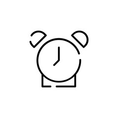 Alarm, Timer  Line Icon Vector Illustration Logo Template. Suitable For Many Purposes.