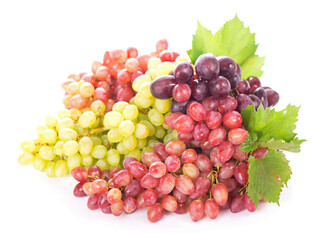 Red and white table grapes, wine grapes.