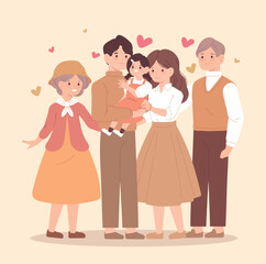 korean family characters