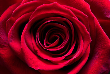 Red rose close up. Floral background for photo wallpaper, screen saver, banner. High quality photo