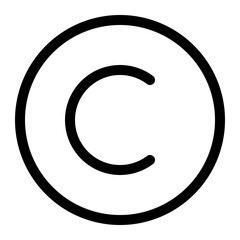 Copyright Symbol Icon - obrazy, fototapety, plakaty