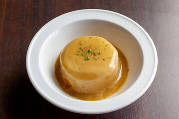 おでん大根のポルチーニソース