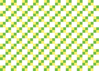 the Seamless Lattice Pattern Vector Repeating green yellow White Abstract Square Background