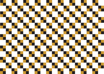 the Seamless Lattice Pattern Vector Repeating orange black White Abstract Square Background