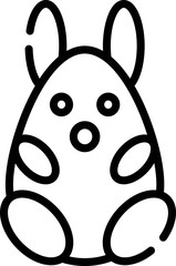 Obraz premium Easter liner icon vector