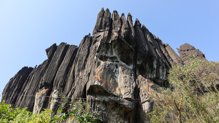 The View of Yana Caves, is known for the unusual karst rock formations,  located in the Sahyadri...