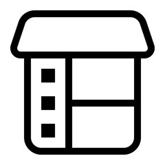 store outline icon vector