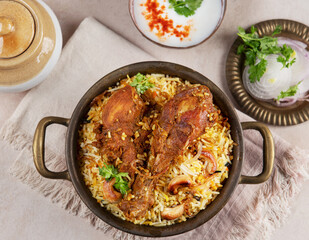 Delicious chicken biryani
