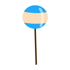 Cookie cake pop icon cartoon vector. Candy chocolate