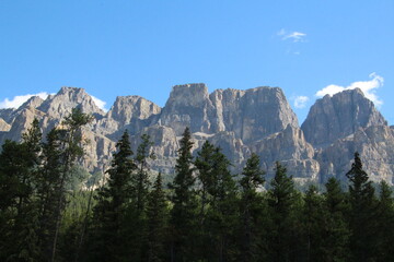 Peaks Of Castle Mountain, Banff National Park, Alberta