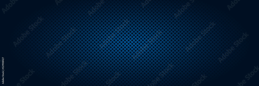 Wall mural abstract dark blue background with grid lines pattern. vector illustration
