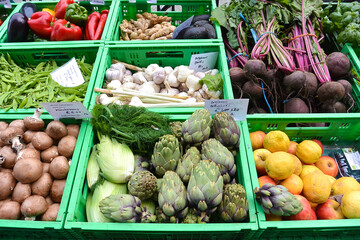 vegetables at the market
