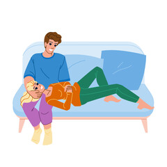 couple relax vector. man woman, happy together, home love, people young, lifestyle sofa, boyfriend girlfriend couple relax character. people flat cartoon illustration
