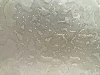 Water drops on window pane 