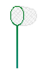 Pixel art green insect nets