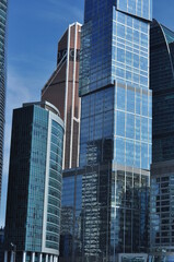 Naklejka premium Moscow is the capital of Russia, a city of federal significance, the administrative center of the Central Federal District and the center of the Moscow Region, which does not include
