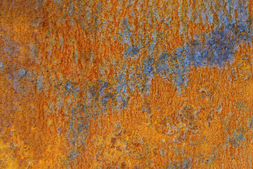 Rust metal background. Rusty texture old iron steel surface plate. Grunge, aged, corrosion material backdrop. 