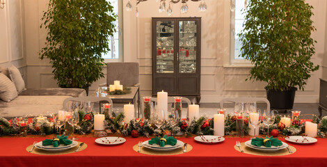 christmas table decoration