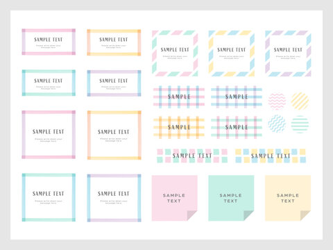 マーカーペン　フレームセット　Color Highlighter Frame Set