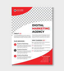 Corporate business flyer template design