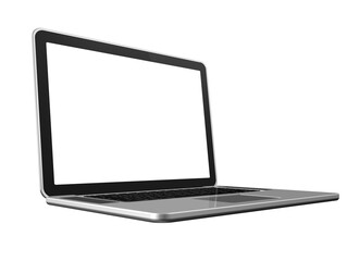 Obraz na płótnie Canvas Laptop computer isolated on transparent background