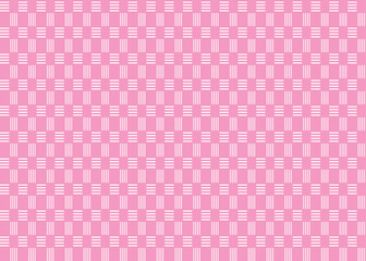 Abstract Vector Seamless Checkered Square and trellis geometric, chevron Pattern pink