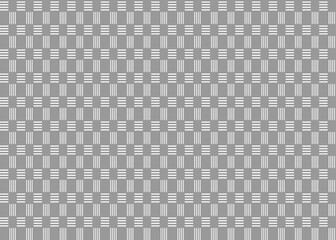 Abstract Vector Seamless Checkered Square and trellis geometric, chevron Pattern  black