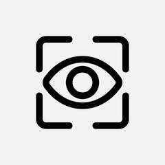 View icon in line style about camera, use for website mobile app presentation