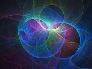 Obraz premium fractal on black