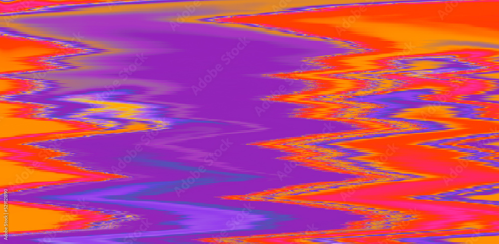 Poster abstract glitchy texture with colorful wavy lines. random grainy noise.