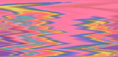 Abstract glitchy texture with colorful wavy lines. Random grainy noise.