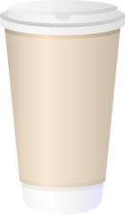 Coffee cup in realistic design