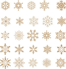 Hand drawn Snowflake Christmas Ornament vector illustration