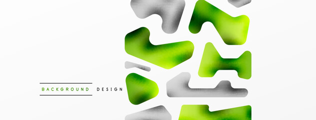 Colorful bright abstract shapes composition. Digital web futuristic template for wallpaper, banner, background, card, book Illustration, landing page