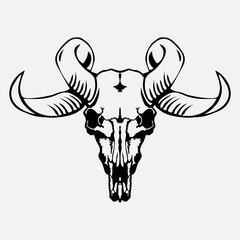 silhouette of a deer with wings