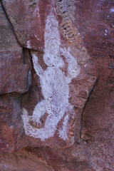 Australian Aboriginal mythology painted on rock galleries in Kimberley Western Australia